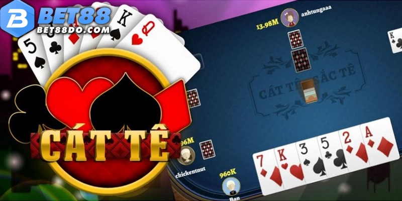 Bài catte rất được ưa chuộng tại sảnh game bài BET88